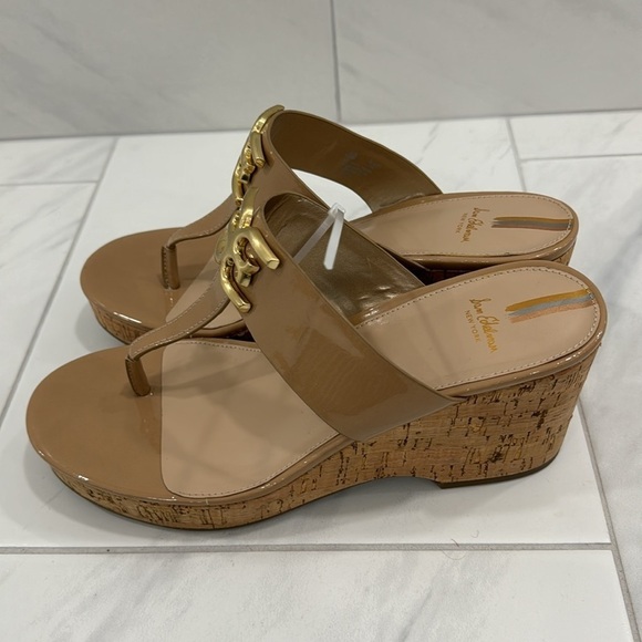 NEW! Sam Edelman Yardlie Emblem Platform Wedge Sandals - Size 10 - Picture 6 of 16